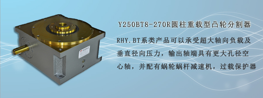 Y250BT8-270R圓柱重載型凸輪分割器